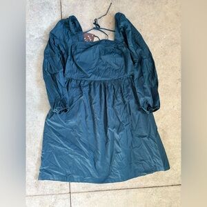 Ava & Viv Teal Long Sleeve Dress